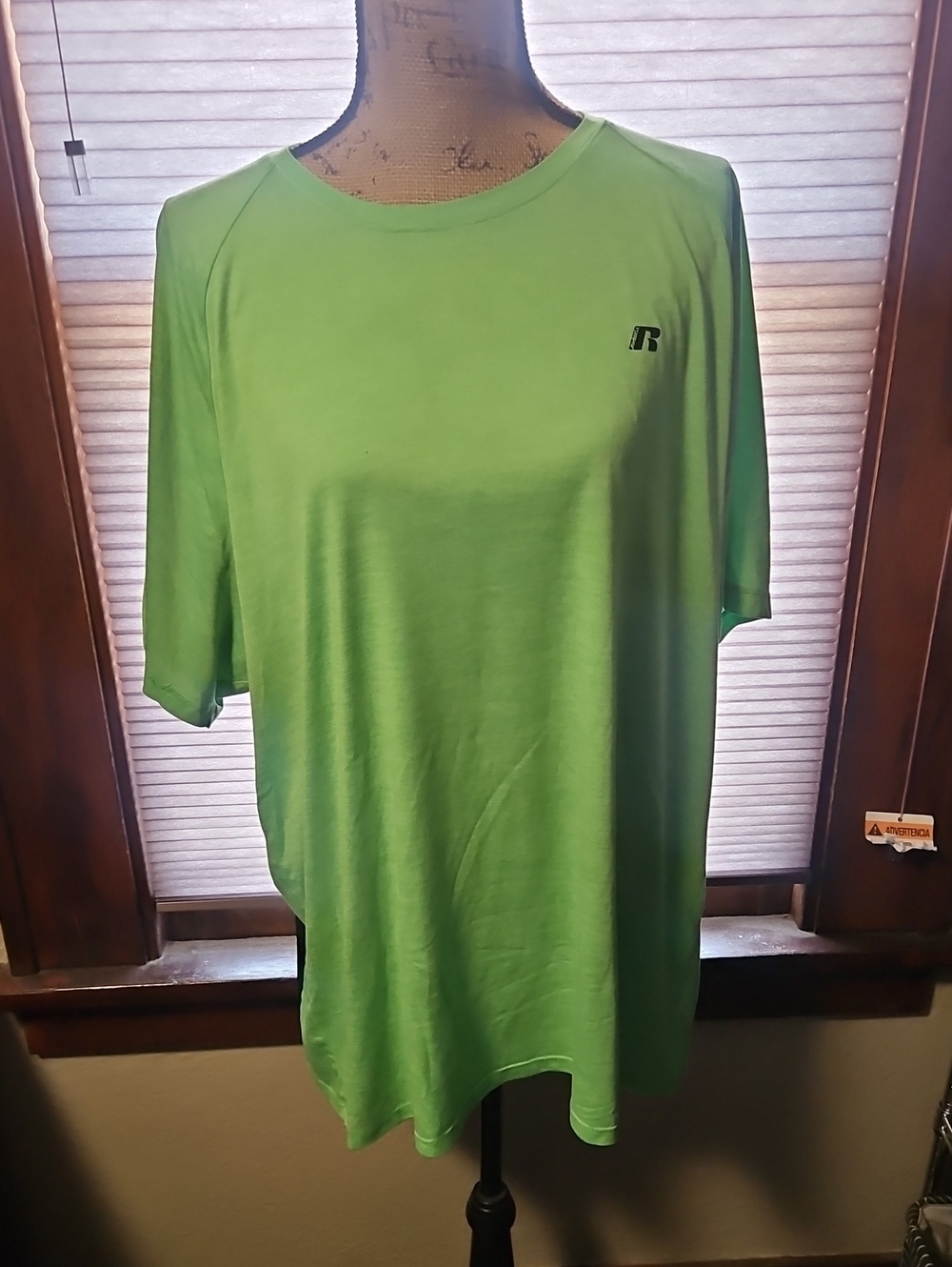 Russell Athletic Men's Bright Lime Short Sleeve Crew Tee